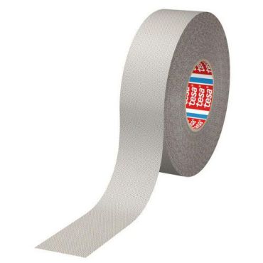 Tesa - Liukuesteteippi kuvioitu - 25 m x 50 mm - Harmaa - Kestävä ja turvallinen