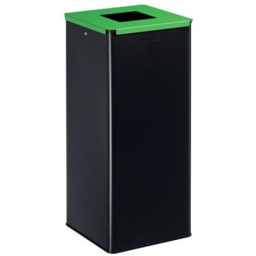 Manutan Expert - Kierrätysastia lasille 40 L - Harmaa/Vihreä - Metalli - 59.2 cm korkea