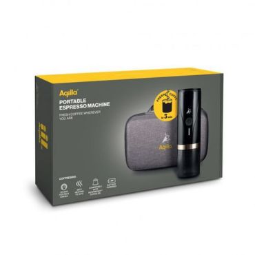 Aqiila - Kannettava espressokone Coffeebird - 5 kuppia 80 ml 650 g musta