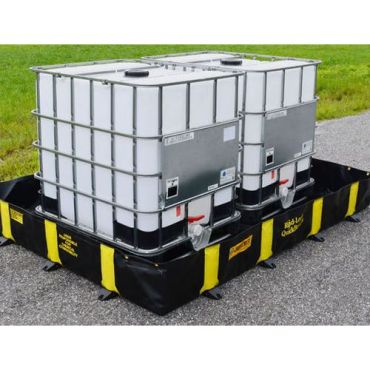 Justrite - Valuma-allas Rigid-Lock - 2400x1800 mm - 1344 L keräystilavuus - Vinyyli - Musta