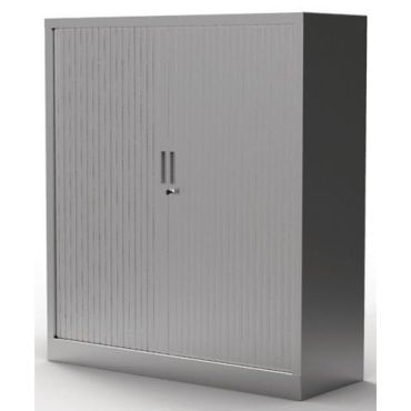 Robberechts - Alumiinimonoblokkikaappi rulo-ovilla - 136x120 cm harmaa 3 hyllyä 60 kg/hylly teräs toimitetaan valmiina
