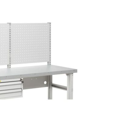 Treston - Työpöytä HEVI 1500x630 - Vaaleanharmaa - 550 kg kuormitus - 2 laatikkoa