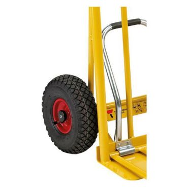 Kongamek - Varastokärry Easy-Tip - 250 kg - Taitettava kuormataso - Ilmakumipyörät