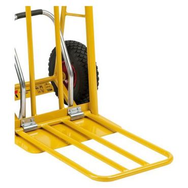 Kongamek - Varastokärry Easy-Tip - 250 kg - Taitettava kuormataso - Ilmakumipyörät