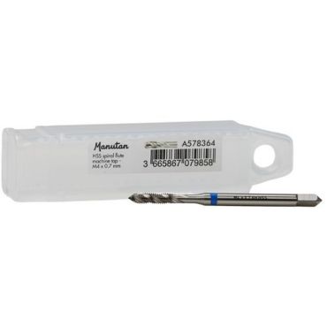 Manutan Expert - HSS-jyrsintappi M4 x 0,7 mm - Teräs - Poraamiseen - 56 mm pituus
