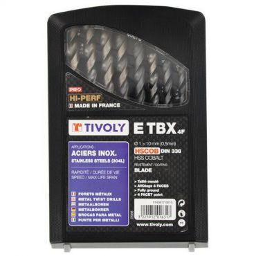 Tivoly - 19 poran sarja hss fusio 1-10 mm