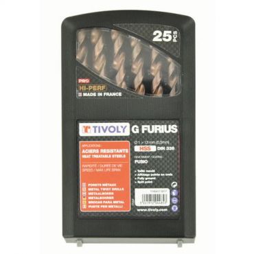 Tivoly - 25 poran sarja hss fusio 1-13 mm