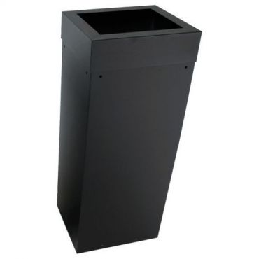 Ivar - Jäteastia 90 L musta - Neliön reikä 280x220 mm - Kestävä teräs - Jätteidenkäsittely