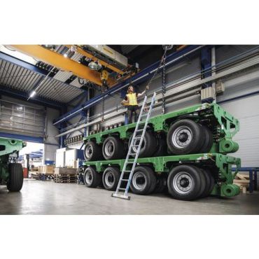 Zarges - Yksiosainen tikas SaferStep L - 6 askelmaa 1,94 m - Alumiini 150 kg kuormitus 30 % kierrätettyä materiaalia