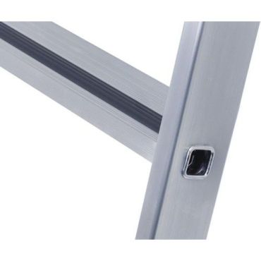 Zarges - Yksiosainen tikas SaferStep L - 8 askelmaa 2,50 m - Alumiini 150 kg kuormitus 30 % kierrätettyä materiaalia