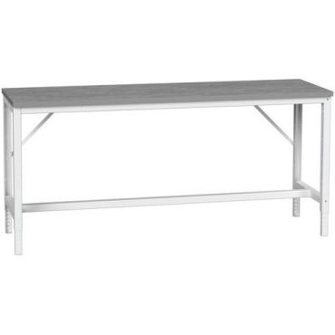 Bott - Säädettävä työpöytä Verso 2000x600 mm - Linoleumi Vaaleanharmaa - 400 kg kuormitus