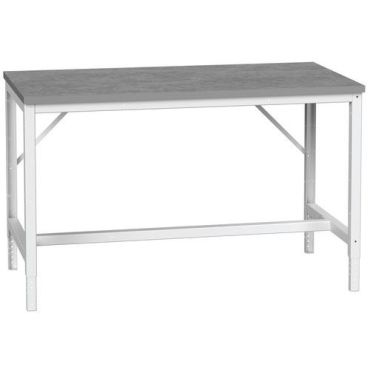 Bott - Korkeussäädettävä työpöytä Verso 1500x800 mm - Linoleumi - 400 kg kuormitus - Vaaleanharmaa
