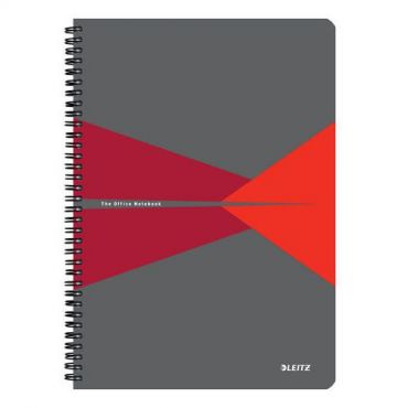 Leitz - Muistikirja office pp a4 viivoitettu punainen