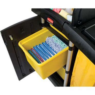 Rubbermaid - Puhdistuskärry Hygen terveydenhuoltoon - Musta - 128 L tilavuus - Polypropeeni