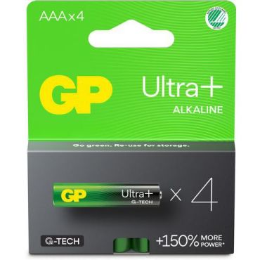 GP - Paristot AAA/LR03 Ultra Plus Alkaline - 4 kpl - Pitkäkestoinen virta