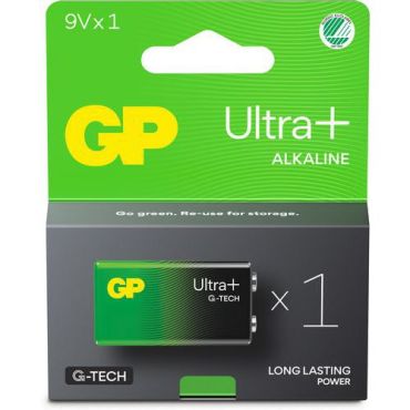 GP - Ultra Plus Alkaline-paristo 9V (6LF22) - 1 kpl - Luotettava virta