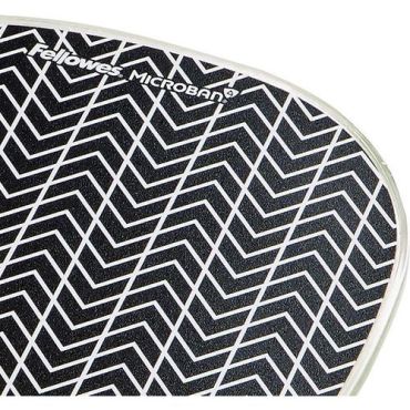 Fellowes - Ergonominen hiirimatto geelirannetuella - chevron