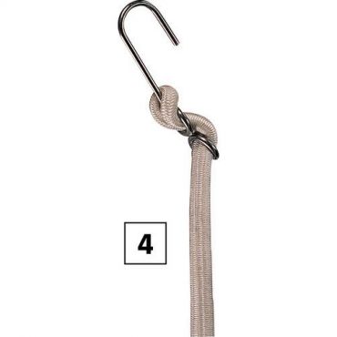 Godet - Säädettävä benjikoukku 4 mm inox