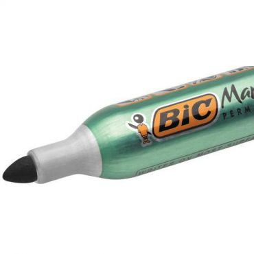12 Kpl Pakkaus - Merkintäkynä Bic Onyx Kapea Pyöreä Kärki Musta,