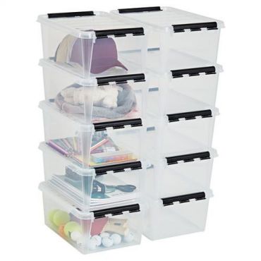 SmartStore - Säilytyslaatikko Classic 15 L läpinäkyvä pinottava keittiöön