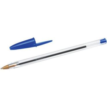 5 Kpl Pakkaus - BIC - Kuulakärkikynä Cristal sininen - 1 mm kärki - 80 % kierrätetty pakkaus - Ympäristöystävällinen
