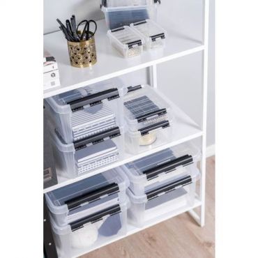 SmartStore - Säilytyslaatikko Classic 15 L läpinäkyvä pinottava keittiöön