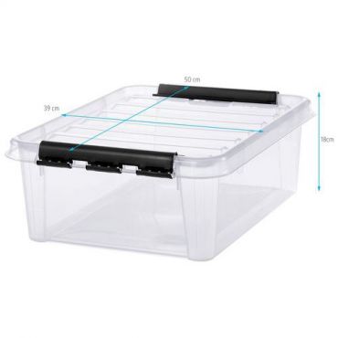 Smartstore - Muovilaatikko smart 3 21 l läpinäkyvä 7 kpl 500x390x180
