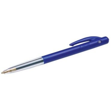 BIC - Siniset kuulakärkikynät 10 kpl - Medium-kärki 1 mm - Näkyvä mustetaso - Kierrätettävä pakkaus