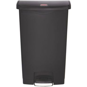 Rubbermaid - Roskakori Slim Jim Step On - 68 L - Musta - Polkimella avattava - Muovi