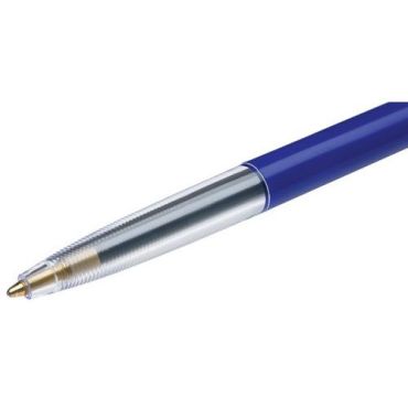 BIC - Siniset kuulakärkikynät 10 kpl - Medium-kärki 1 mm - Näkyvä mustetaso - Kierrätettävä pakkaus