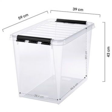 Smartstore - Säilytyslaatikko smartstore classic 66 l läpinäkyvä 3 kpl
