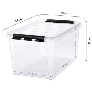 Smartstore - Säilytyslaatikko smartstore classic 46 l läpinäkyvä 5 kpl
