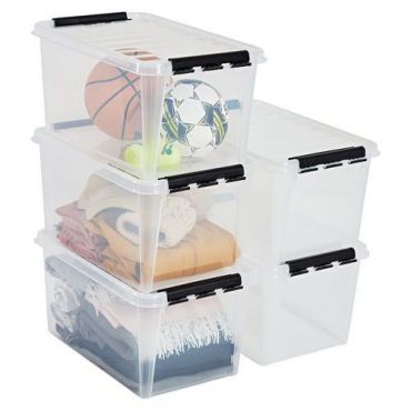 Smartstore - Säilytyslaatikko smartstore classic 46 l läpinäkyvä 5 kpl