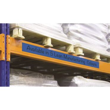 Manutan Expert - Pyyhittävä magneettiteippi 40 mm x 10 m sininen - Lean Management - PVC souple