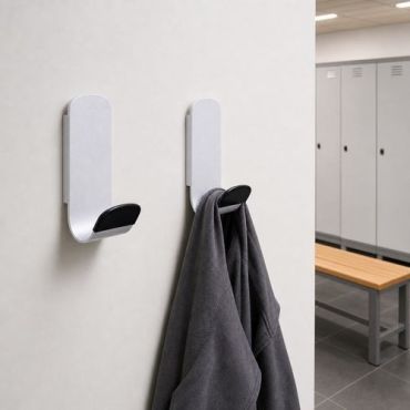 Unilux - Teräksiset magneettiset koukut valkoinen - 1 koukku 12 kg kantavuus