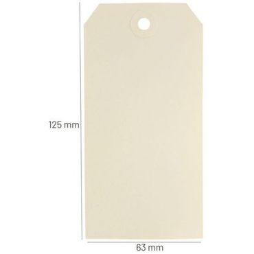 BBA Emballages - Amerikkalainen tarra nro 6 - 125 mm x 63 mm - Pahvia - 1000 kpl