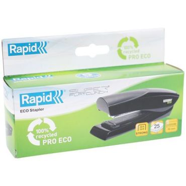 Rapid - Nitoja Eco Full strip - 25 arkkia - 70mm syvyys - Kierrätetty 100% - Musta