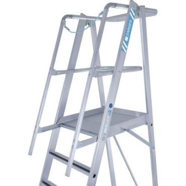 Zarges - Siirrettävät tikkaat seisontatasolla Z600 - 12 askelmaa 3100 mm tasokorkeus 150 kg kantavuus