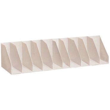Paperflow - Järjestäjä: 10 kiinteää osiota p= 90 cm harmaa