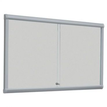 Vanerum - Ilmoitustaulukaappi liuku- ovellinen emali 24 a4 arkkia