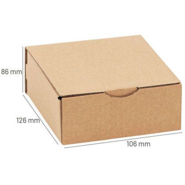 Speedbox Ruskeat Pakkauslaatikot 150x150x60mm - 50 kpl - Kierrätettävä Pahvi