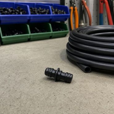 TechnO - Muoviliitin automaattiseen liitäntään - Putken Ø 15 mm - 100 % kierrätettävä