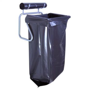 Säkkiteline Z seinäkiinnitys 125 L hopea metalli - Jätteidenkäsittely