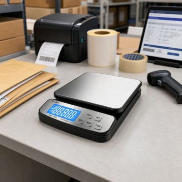 Lb Office - Kirje- ja pakettivaaka 30 kg - Tarkkuus 1g - Hopea/Musta - Toimistotarvikkeet