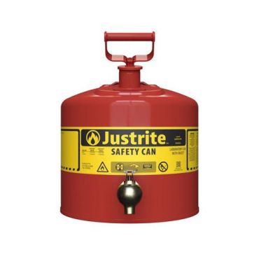 Justrite - Turvasäiliö 19 L punainen teräs FM-hyväksytty