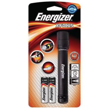 Energizer X Focus LED-taskulamppu 50 lm 2AA - 35m kantama 35h käyttöikä 100g