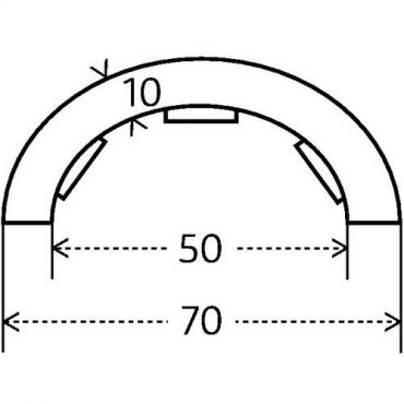 Ampere system - Suojaprofiili h 1 m itse- kiinnittyviä flex protector