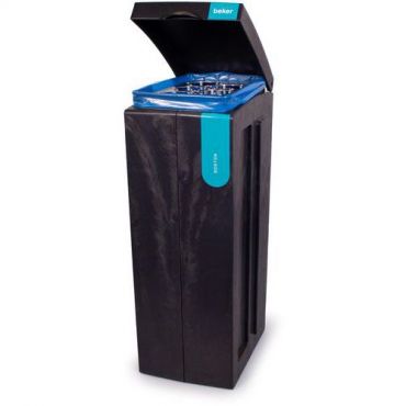 Bonton - Jätteiden lajitteluastia mukit 70 l musta/turkoosi