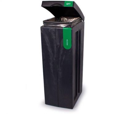 Bonton - Jätteiden lajitteluastia 70 l musta/vihreä