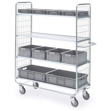 Helge nyberg - Hyllyvaunu 4 hyllyllä 1000 x 425 mm